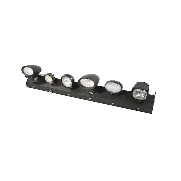 Light Display Rack With AC Inverter, FUp 6 Lights (Not Included), F4' Wide Lozier Displays 49"x7"x7"